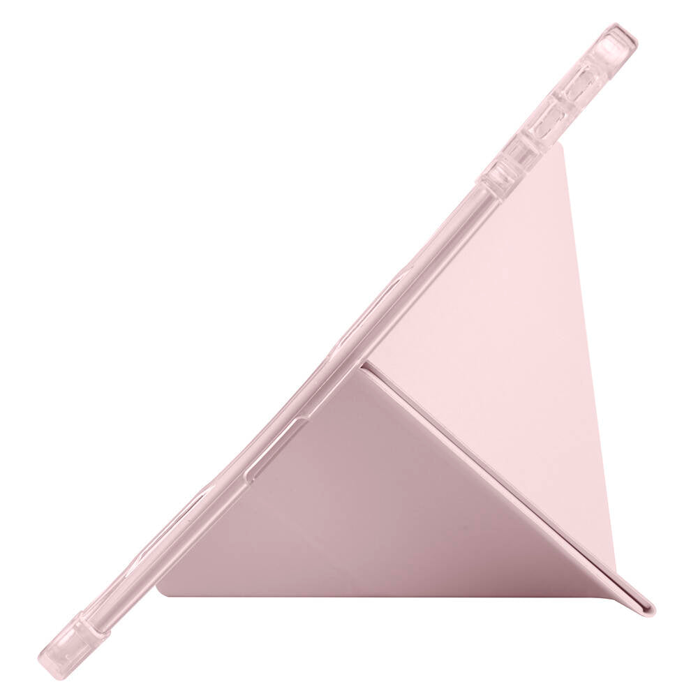 Lenovo M11 TB-330FU Kılıf Zore Tri Folding Kalem Bölmeli Standlı Kılıf Mavi