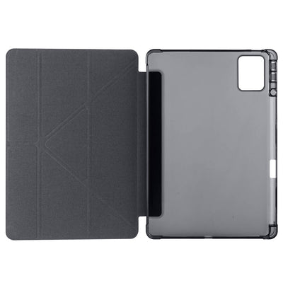 Lenovo M11 TB-330FU Kılıf Zore Tri Folding Kalem Bölmeli Standlı Kılıf Mavi