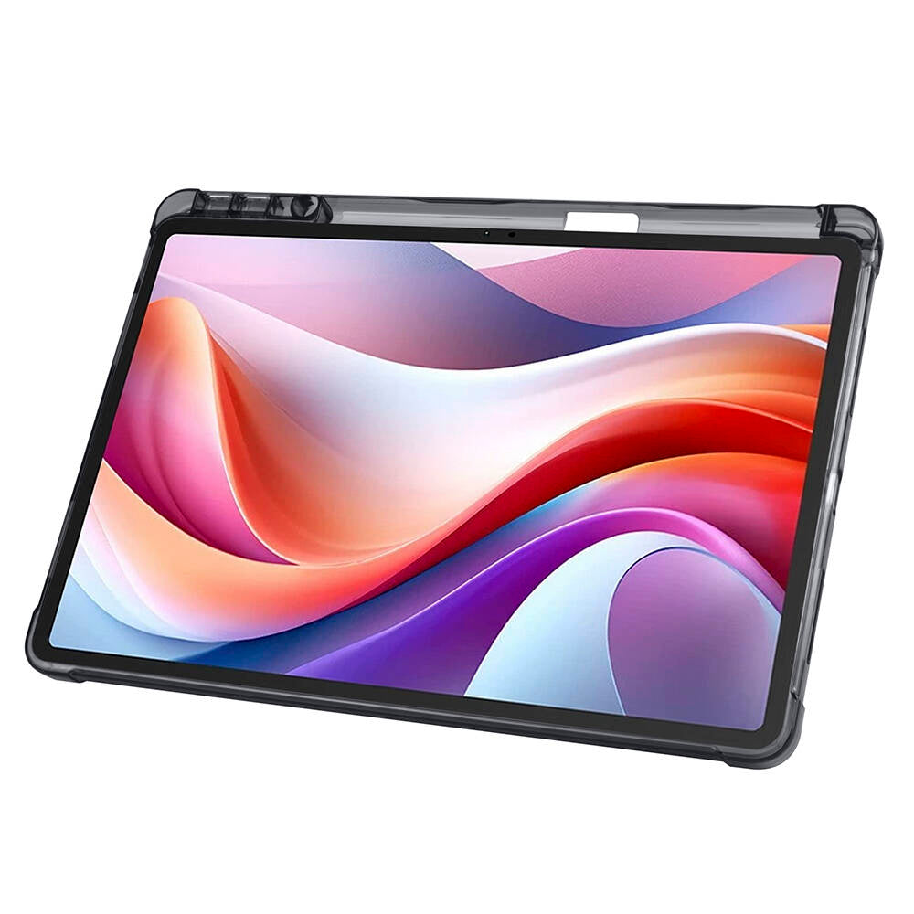 Lenovo M11 TB-330FU Kılıf Zore Tri Folding Kalem Bölmeli Standlı Kılıf Koyu Yeşil