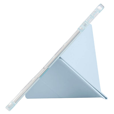Lenovo M11 TB-330FU Kılıf Zore Tri Folding Kalem Bölmeli Standlı Kılıf Mavi