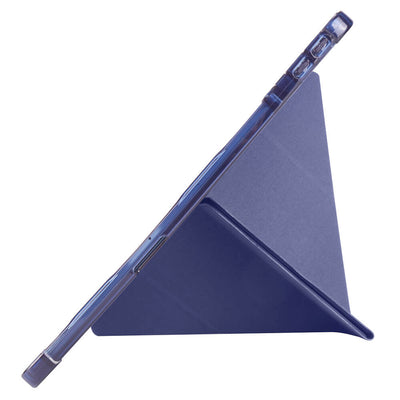 Lenovo M11 TB-330FU Kılıf Zore Tri Folding Kalem Bölmeli Standlı Kılıf Siyah