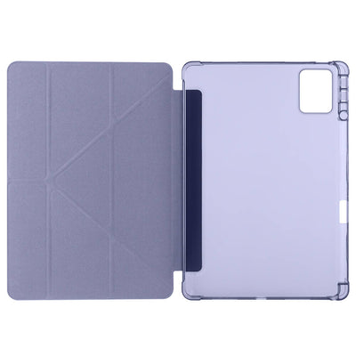 Lenovo M11 TB-330FU Kılıf Zore Tri Folding Kalem Bölmeli Standlı Kılıf Kırmızı