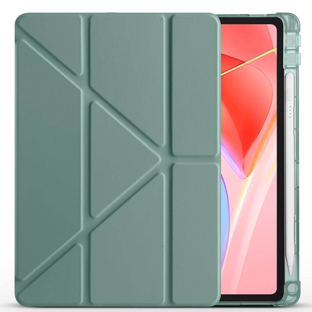 Lenovo Tab TB-311FU Kılıf Zore Tri Folding Kalem Bölmeli Standlı Kılıf Mavi