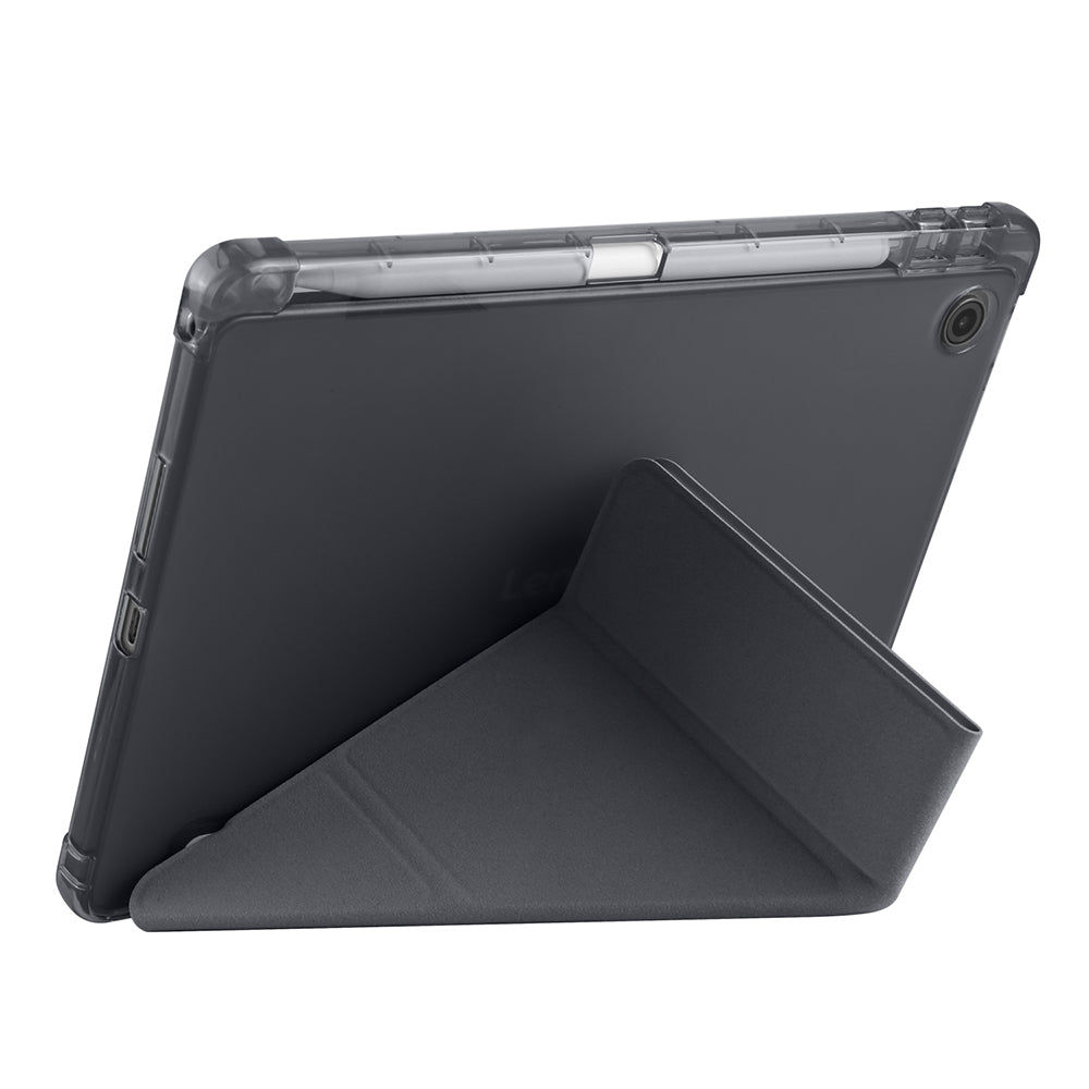 Lenovo Tab TB-311FU Kılıf Zore Tri Folding Kalem Bölmeli Standlı Kılıf Siyah