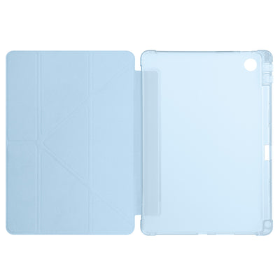 Lenovo Tab TB-311FU Kılıf Zore Tri Folding Kalem Bölmeli Standlı Kılıf Lacivert