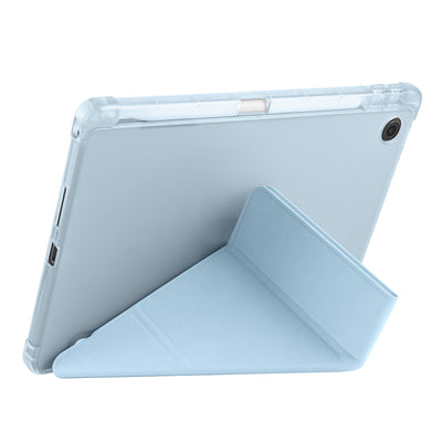 Lenovo Tab TB-311FU Kılıf Zore Tri Folding Kalem Bölmeli Standlı Kılıf Koyu Yeşil