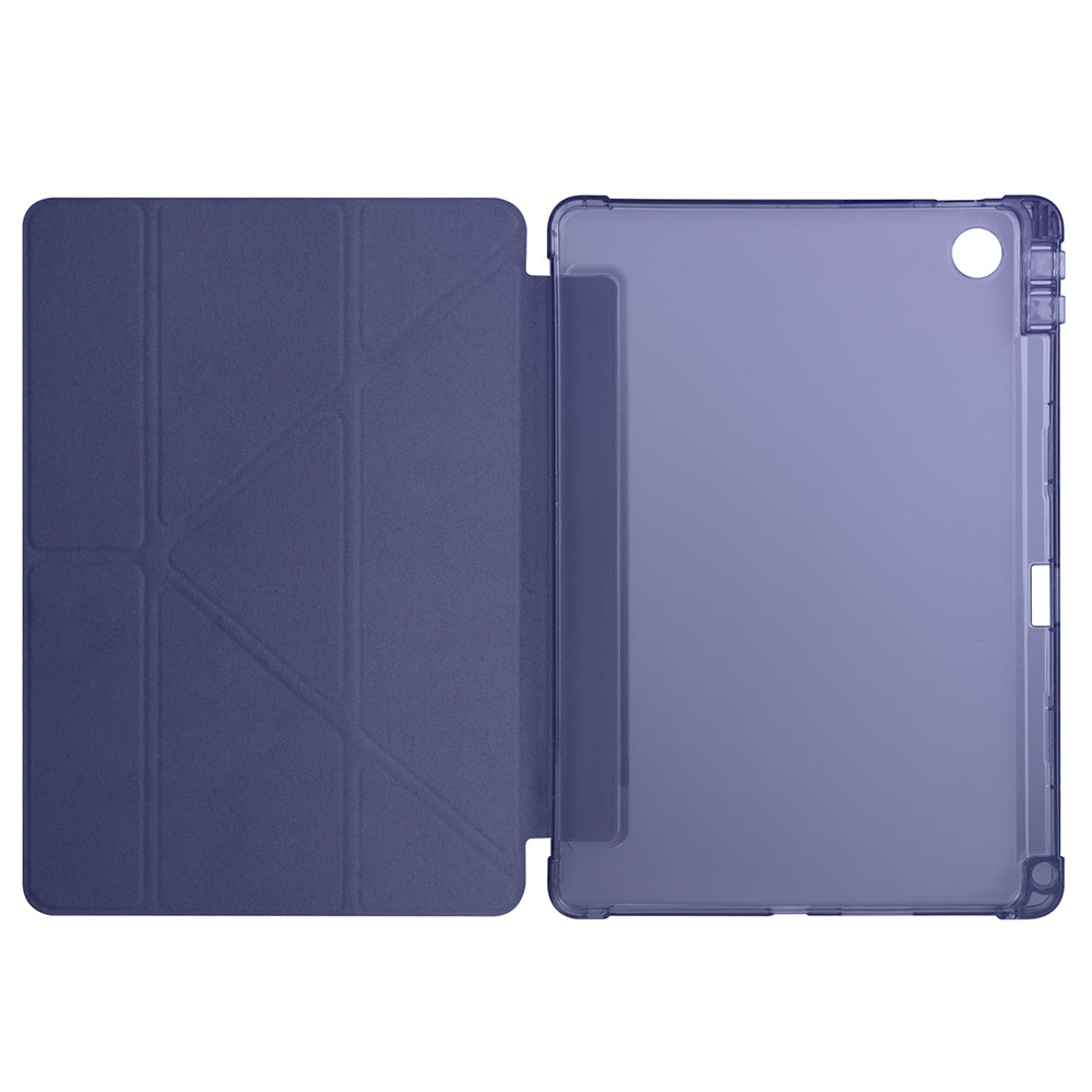 Lenovo Tab TB-311FU Kılıf Zore Tri Folding Kalem Bölmeli Standlı Kılıf Koyu Yeşil