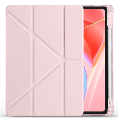 Lenovo Tab TB-311FU Kılıf Zore Tri Folding Kalem Bölmeli Standlı Kılıf Lila