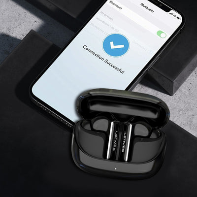 Lenyes Air 101 ANC Özellikli ENC Teknolojili Kulak İçi Bluetooth v5.4 Kulaklık Siyah