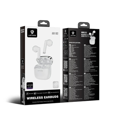 Lenyes Air 102 TWS Kulak İçi Bluetooth v5.4 Kulaklık Beyaz