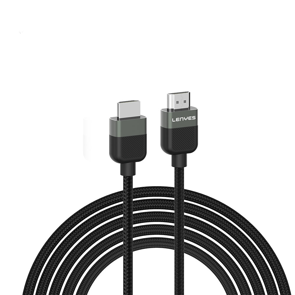 Lenyes AX130 HDTV Görüntü ve Ses Aktarıcı HDMI Kablo Ultra HD 4K 60Hz 1.5M Siyah