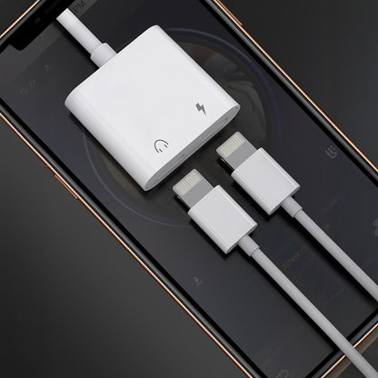 Lenyes AX92 Lightning to Lightning 2in1 Şarj ve Kulaklık Dönüştürücü Adaptör