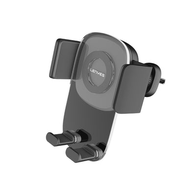 Lenyes CR143 360 Derece Dönebilen Havalandırma Tasarım Araç Telefon Tutucu Siyah