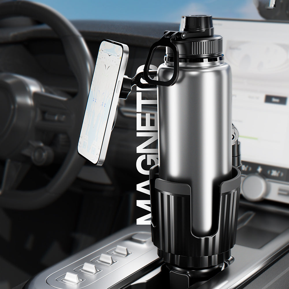 Lenyes CR189 360 Derece Dönebilen 2 in 1 Araç Telefon Tutucu ve Bardak Tutucu