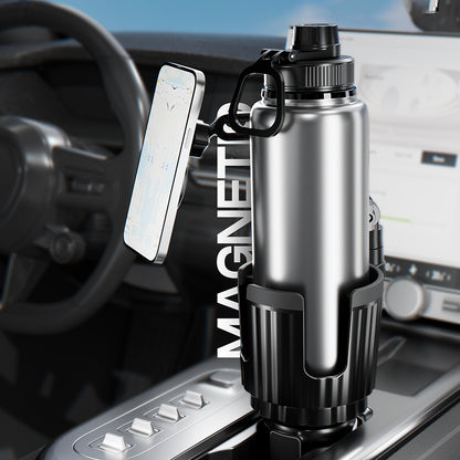 Lenyes CR189 360 Derece Dönebilen 2 in 1 Araç Telefon Tutucu ve Bardak Tutucu