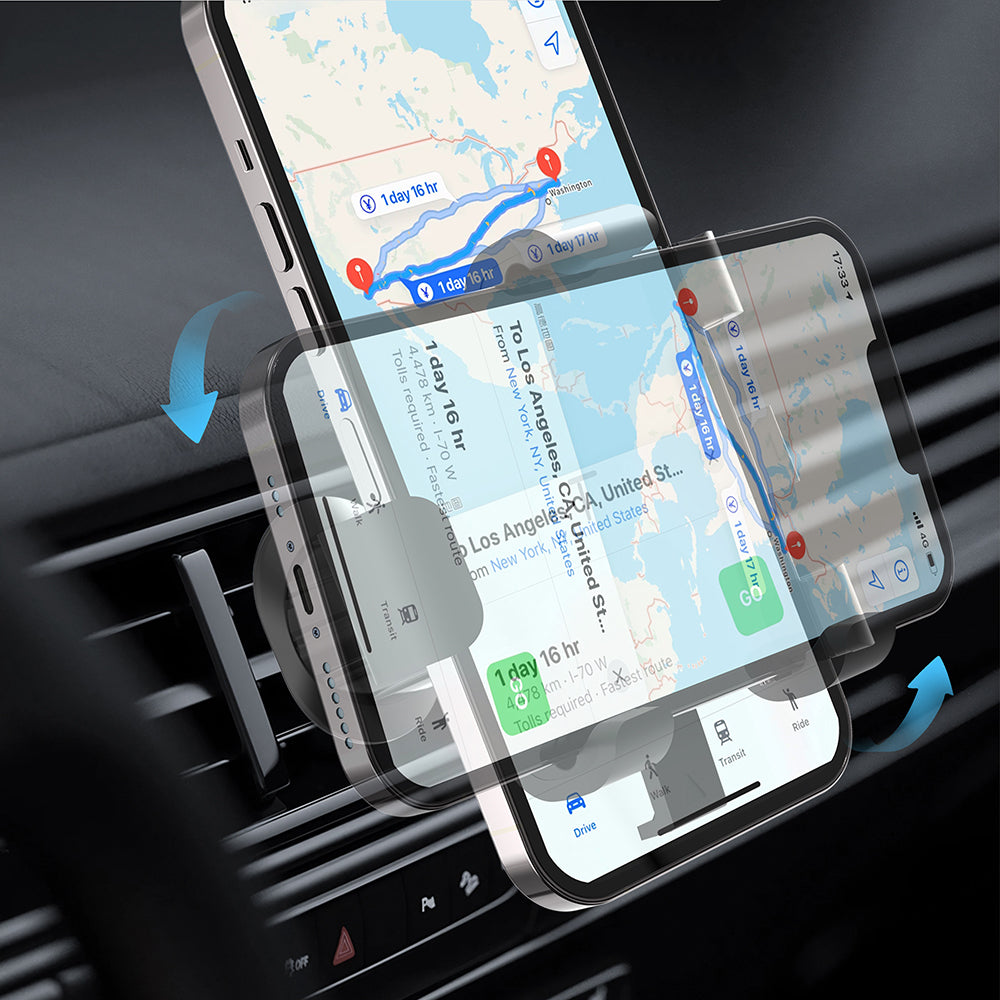 Lenyes CR196 360° Dönebilen Havalandırma Tasarım Araç Telefon Tutucu