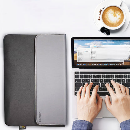 Lenyes LB503 Darbe Emici Su Geçirmez PU Cordura Kumaş 13-14 inç Laptop Çantası