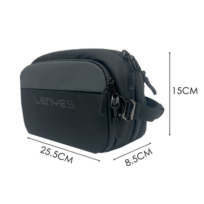 Lenyes LB561 Su Geçirmez Aşınmaya ve Çizilmeye Dayanıklı Çapraz Vücut Askılı Aksesuar Çantası 25.5cm