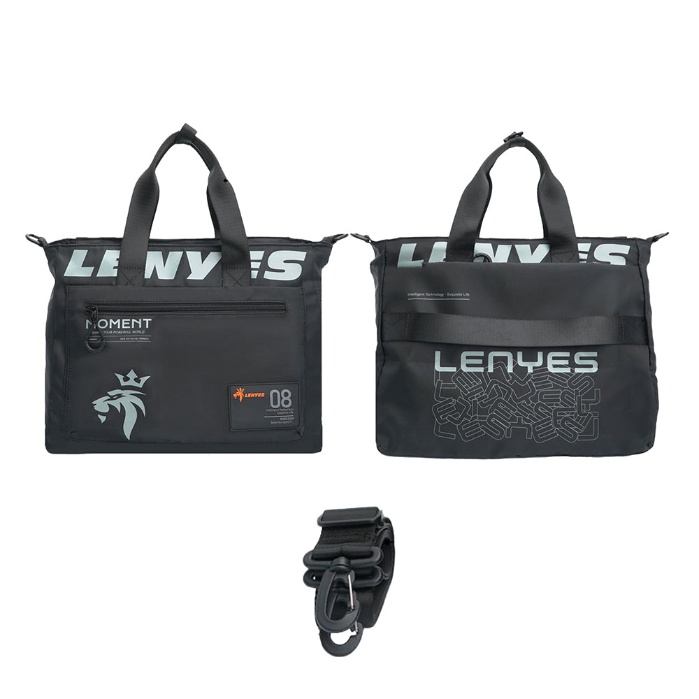 Lenyes LB581 Roamer Serisi Çok Amaçlı Omuz Askılı Seyahat Çantası Siyah