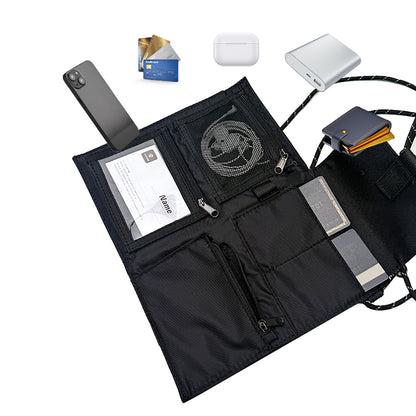 Lenyes LB582 Roamer Serisi Çok Amaçlı Su Geçirmez Polyester Kumaş Ayarlanabilir Omuz Askılı Çapraz Vücut Çantası