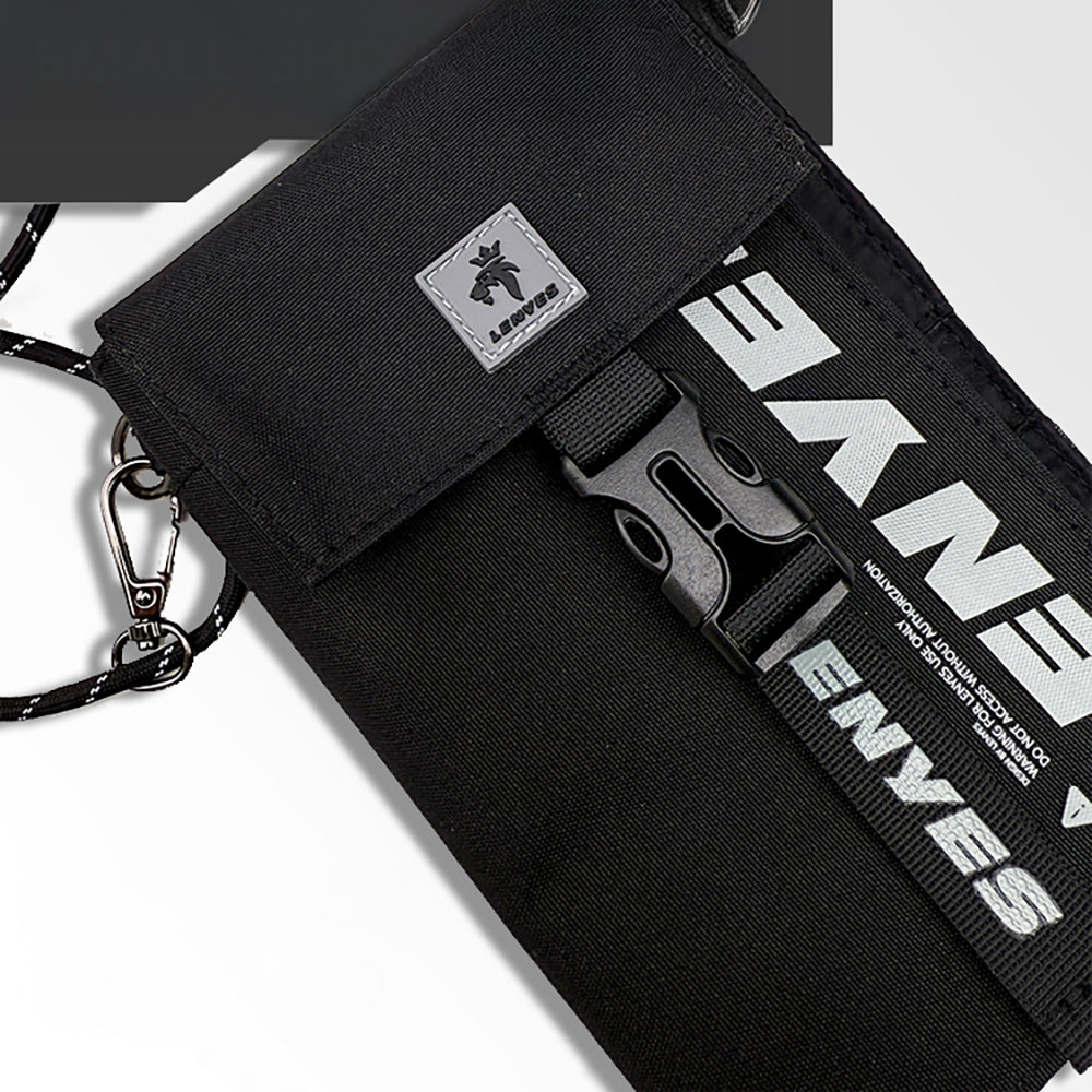 Lenyes LB582 Roamer Serisi Çok Amaçlı Su Geçirmez Polyester Kumaş Ayarlanabilir Omuz Askılı Çapraz Vücut Çantası