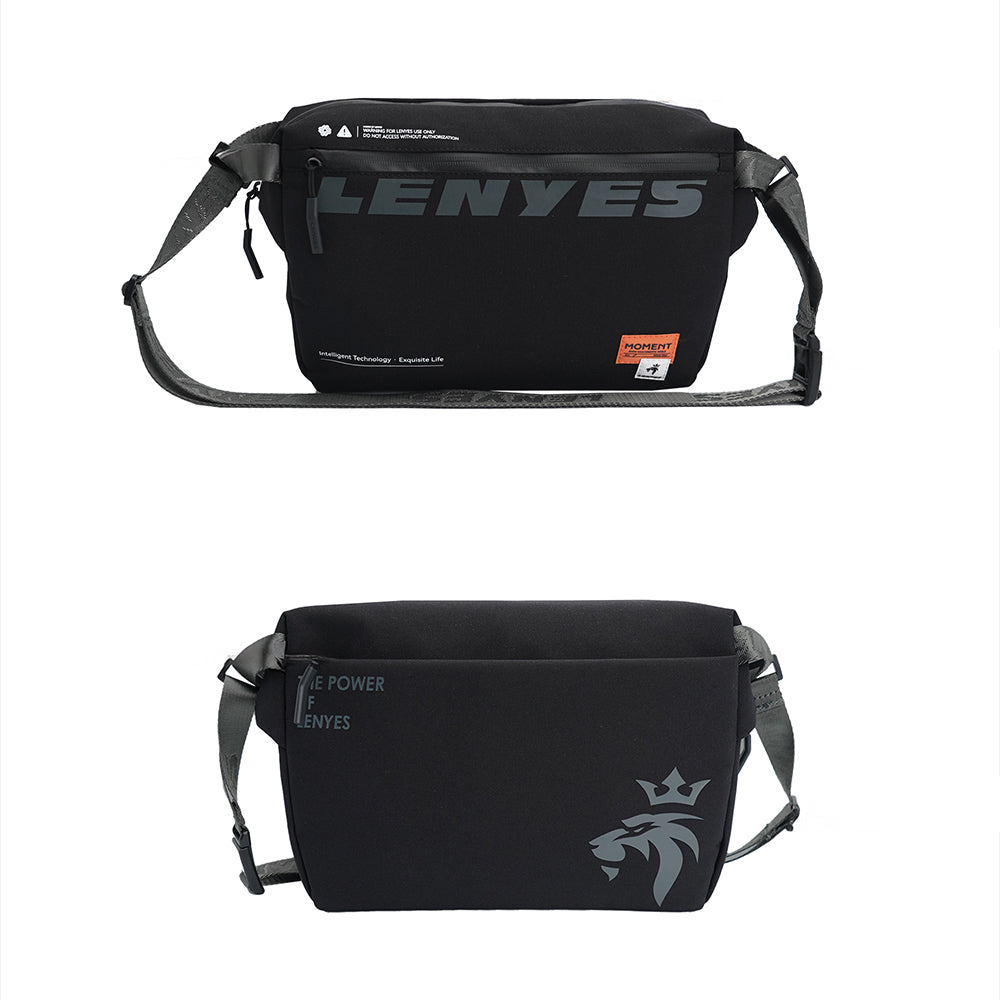 Lenyes LB594 Innovator Crossbody Serisi Manyetik Tokalı 500D Su Geçirmez Kumaşlı Çapraz Vücut Çantası