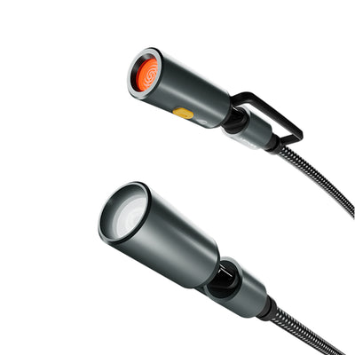 Lenyes LC111 Çoklu Şarj Kablolu Fener Ve Çakmaklık Özellikli 4in1 Kablo 60W 1M Gri