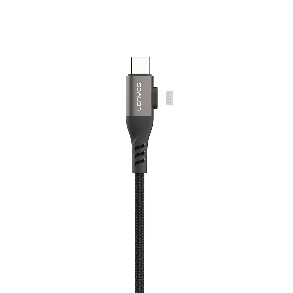 Lenyes LC501 4in1 A+C to C+L Şarj ve Data Kablosu 60W 1M Gri