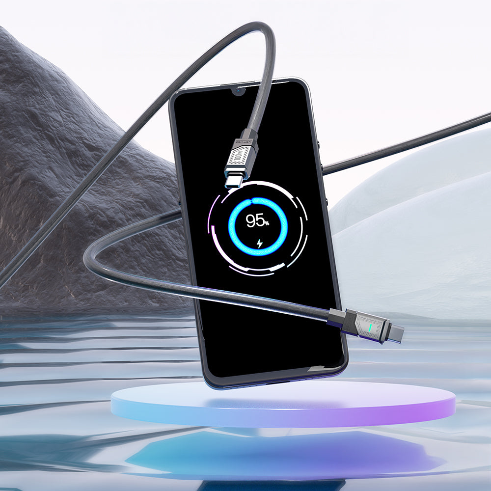 Lenyes LC506 Type-C to Type-C PD 100W Hızlı Şarj Özellikli Data ve Şarj Kablosu 1M Siyah