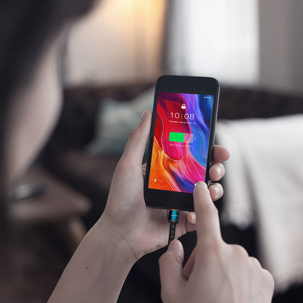 Lenyes LC515 Type-C to Type-C Hızlı Şarj Özellikli Örgülü Data ve Şarj Kablosu 60W 1M