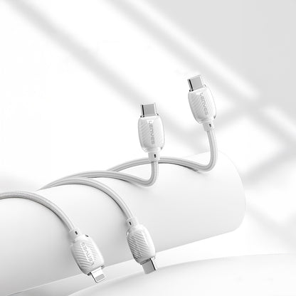 Lenyes LC536 Type-C to Type-C PD Örgü Tasarımlı Hızlı Şarj Özellikli Data ve Şarj Kablosu 60W 1M
