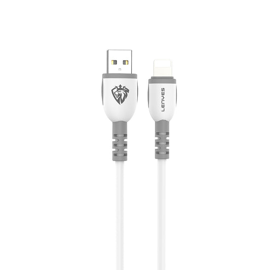 Lenyes LC979 USB-A to Lightning Hızlı Şarj Özellikli Data ve Şarj Kablosu 2.4A 1M