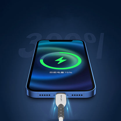 Lenyes LC979 USB-A to Lightning Hızlı Şarj Özellikli Data ve Şarj Kablosu 2.4A 1M