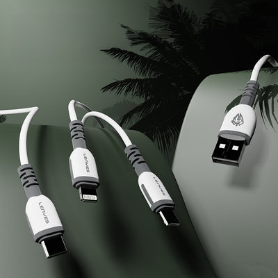 Lenyes LC979 USB-A to Micro Hızlı Şarj Özellikli Data ve Şarj Kablosu 2.4A 1M Beyaz
