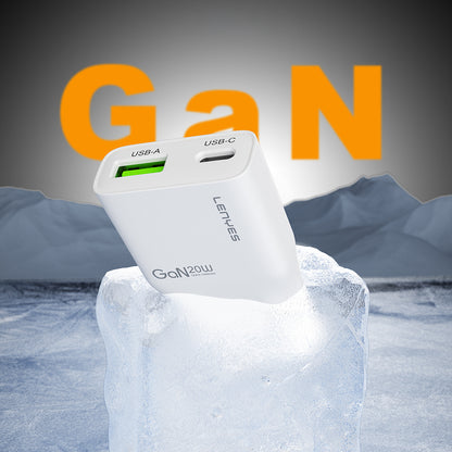 Lenyes LCH11 Serisi Type-C to Lightning GaN Teknolojili PD Hızlı Şarj Özellikli Kablolu Şarj Seti 20W