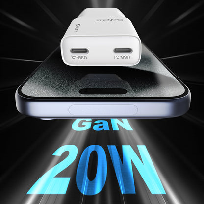 Lenyes LCH15-EU TC-L Type-C to Lightning GaN Teknolojili PD Hızlı Şarj Özellikli Şarj Seti 20W