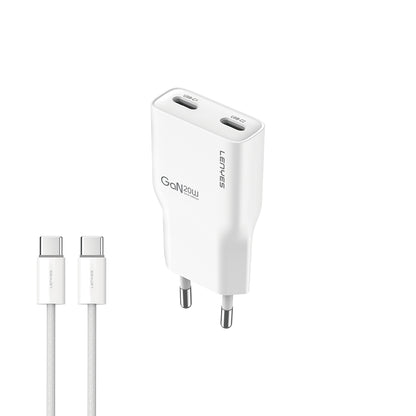 Lenyes LCH15-EU TC-TC Type-C to Type-C GaN Teknolojili PD Hızlı Şarj Özellikli Şarj Seti 20W