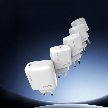Lenyes LCH93 Type-C ve USB GaN Teknolojili PD Hızlı Şarj Özellikli Şarj Başlığı 30W