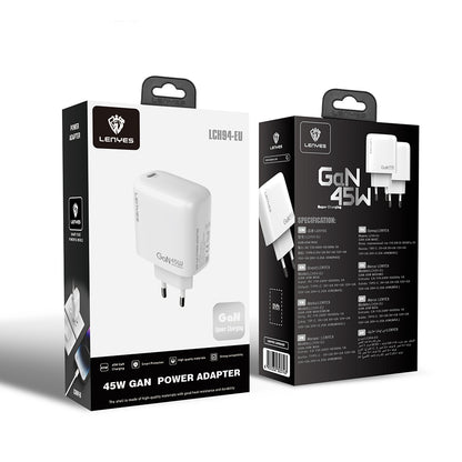 Lenyes LCH94 Type-C GaN Teknolojili PD Hızlı Şarj Özellikli Şarj Başlığı 45W