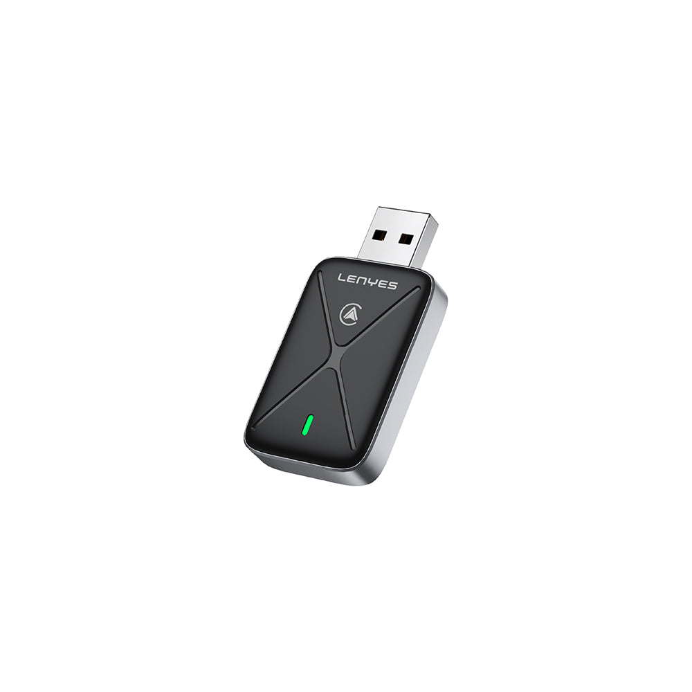 Lenyes LCP01 USB Bluetooth 5.0 Wireless Transmitter Adaptör Siyah
