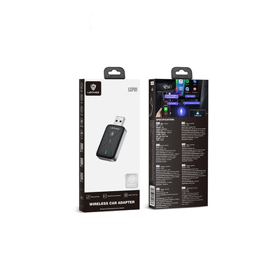 Lenyes LCP01 USB Bluetooth 5.0 Wireless Transmitter Adaptör Siyah