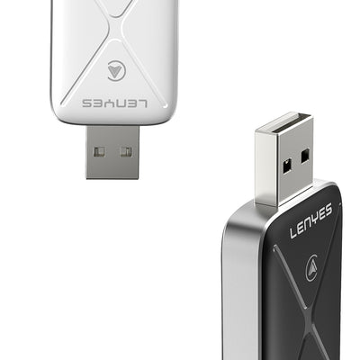 Lenyes LCP01 USB Bluetooth 5.0 Wireless Transmitter Adaptör Siyah