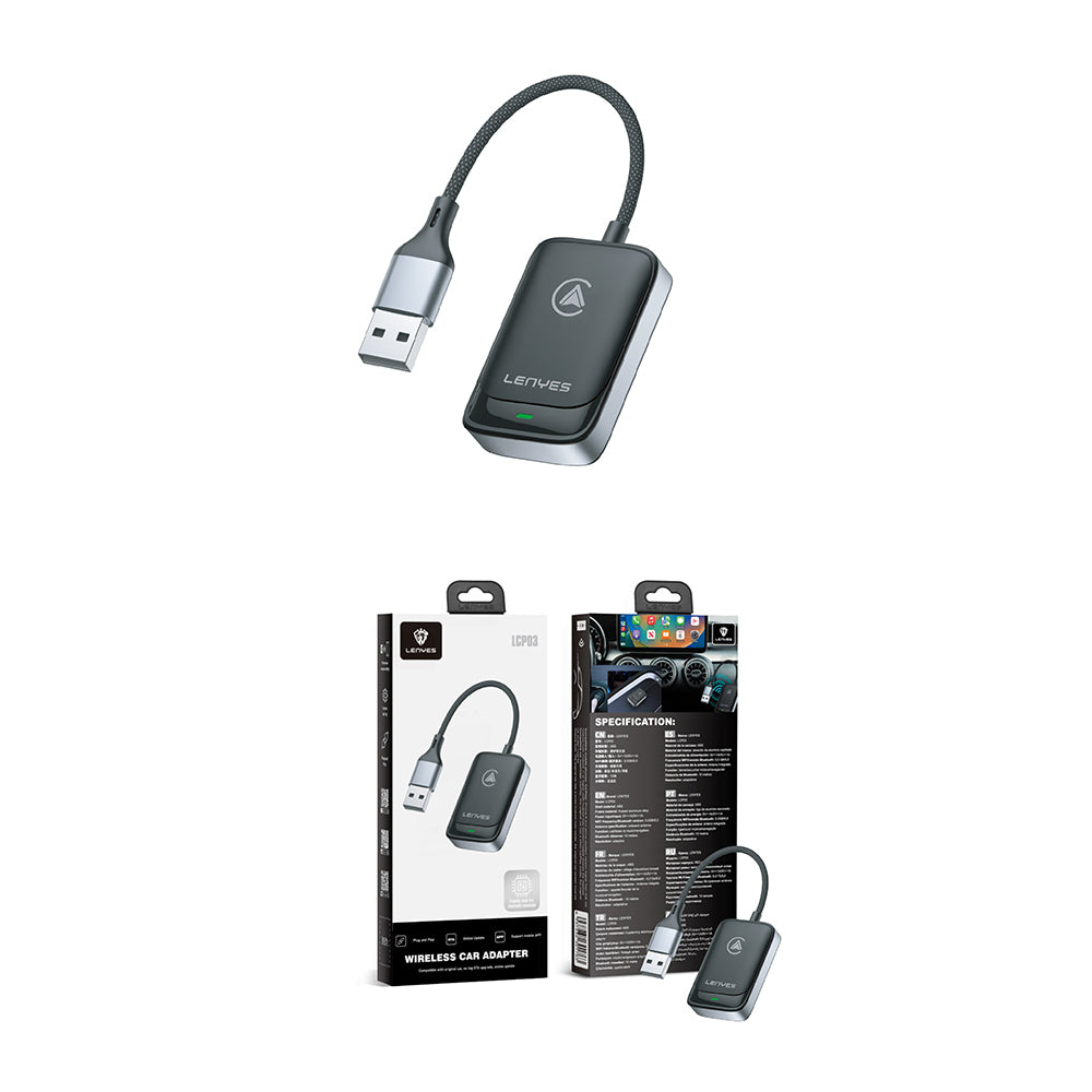 Lenyes LCP03 USB Bluetooth 5.0 Wireless Transmitter Adaptör Siyah