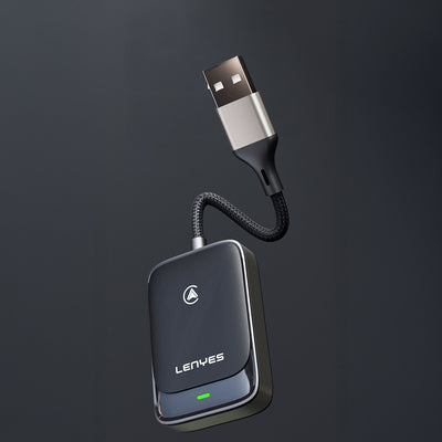 Lenyes LCP03 USB Bluetooth 5.0 Wireless Transmitter Adaptör Siyah