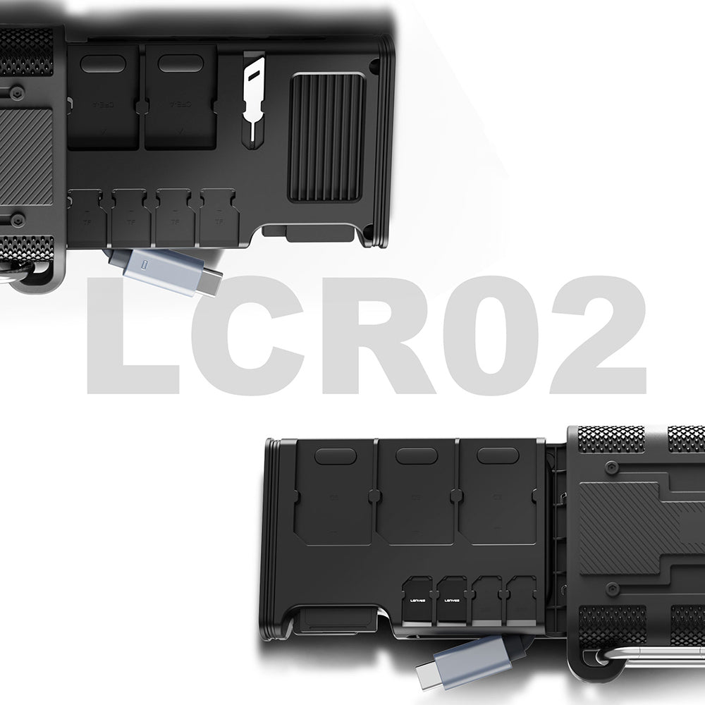 Lenyes LCR02 Type-C Kablolu Su Geçirmez Çoklu Kart Depolama ve Okuyucu Kutusu 10 Gbps