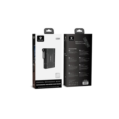 Lenyes LCR04 Type-C Kablolu Su Geçirmez Çoklu Kart Depolama ve Okuyucu Kutusu 10 Gbps