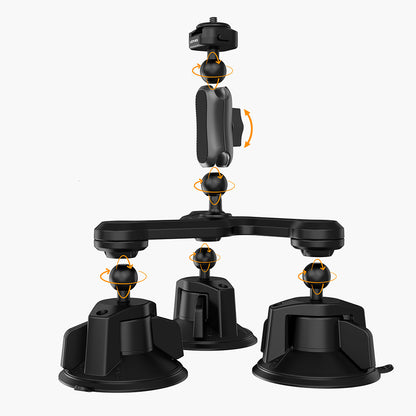 Lenyes LCT101 360° Ayarlanabilir 3 Vantuzlu Aksiyon Kamera Tutucu