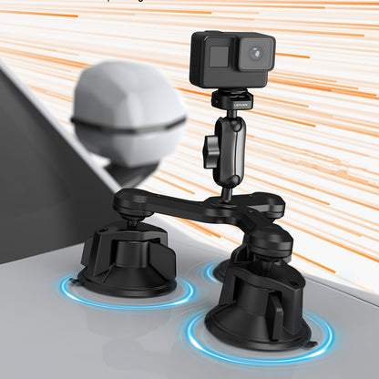 Lenyes LCT101 360° Ayarlanabilir 3 Vantuzlu Aksiyon Kamera Tutucu