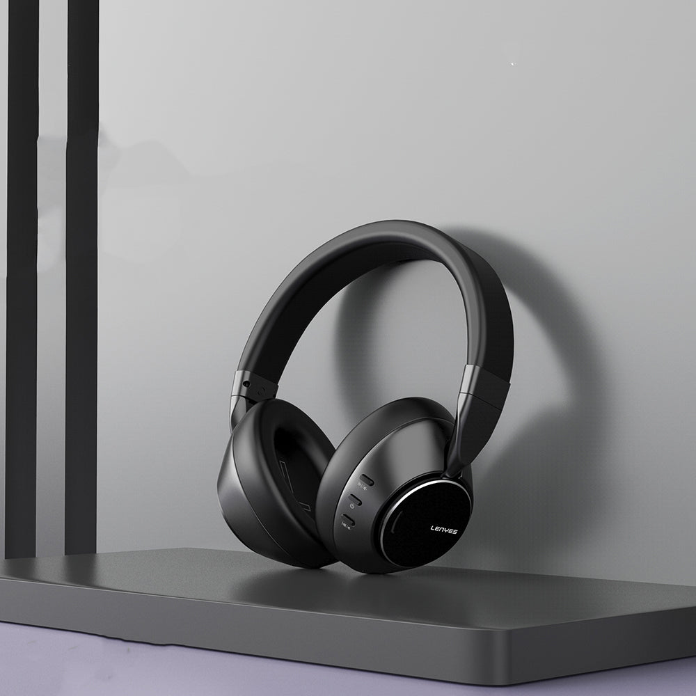 Lenyes LH23 ANC Özellikli Kulak Üstü Bluetooth Kulaklık v5.4 Siyah