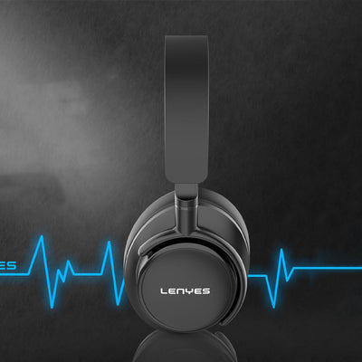 Lenyes LH80 Kulak Üstü Bluetooth Kulaklık v5.0 Siyah